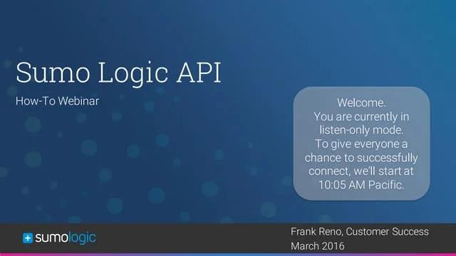 Sumo Logic API y Documentación GPS: Guía Completa - What is the API limit for sumo logic api doc gps sumo - What is the API limit for sumo logic