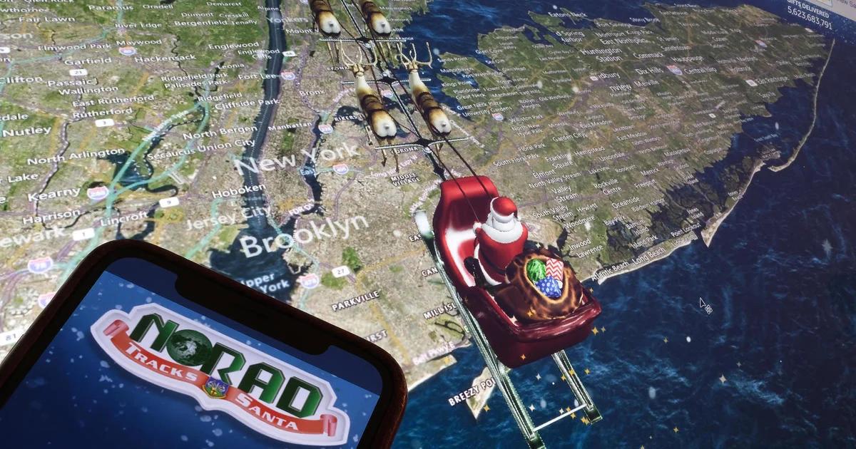 santa gps tracker - What time will Santa arrive in the United States